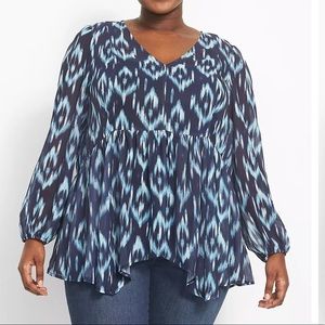 Sheer blouse Lane Bryant size 14/16 new with tags